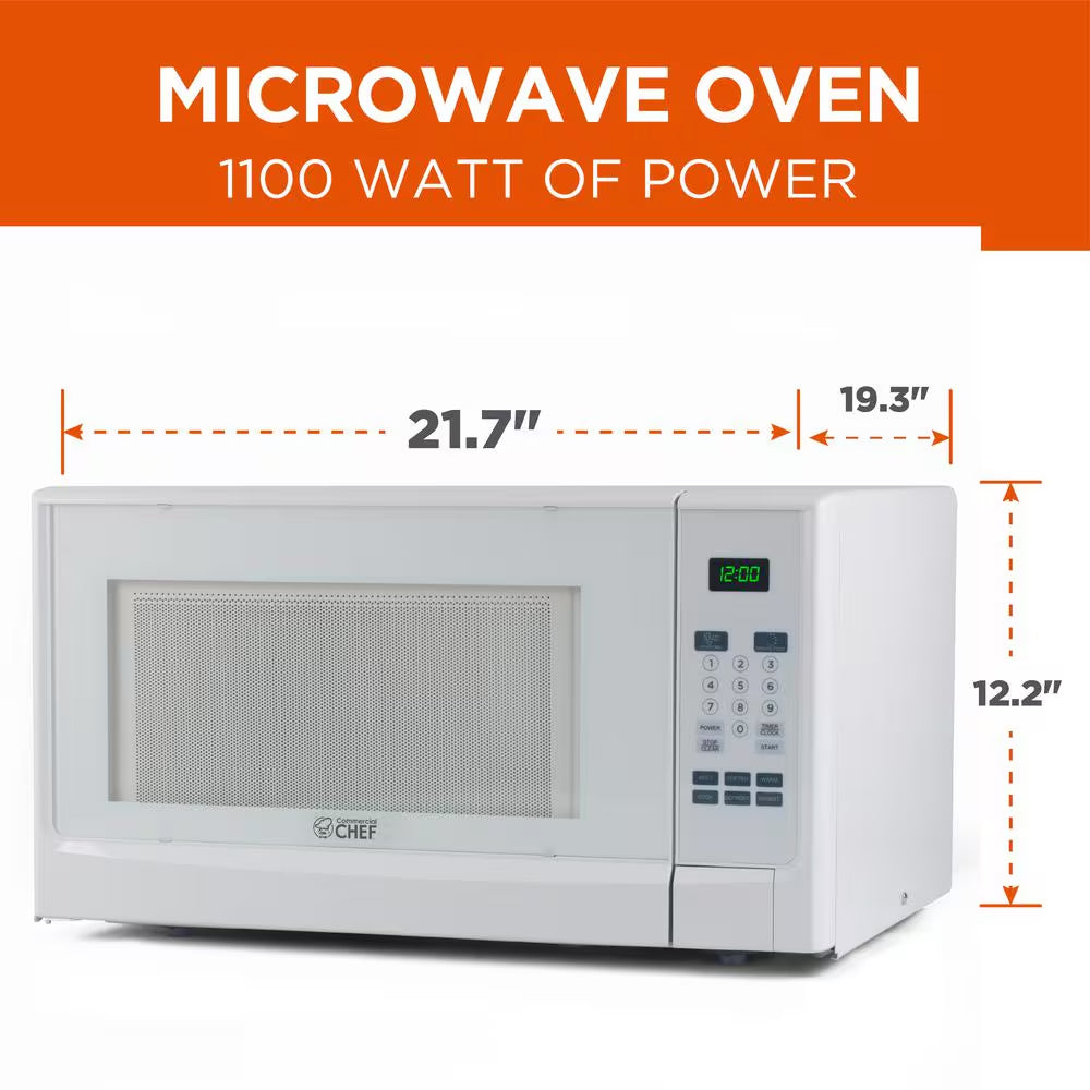1.4 Cu. Ft. Countertop Microwave, White