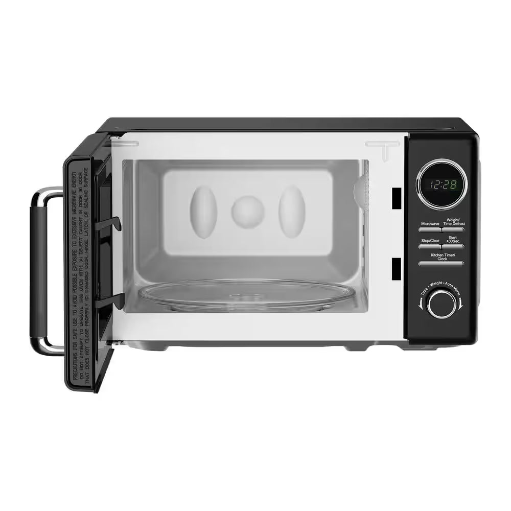 0.7 Cu. Ft. Retro Countertop Microwave in Black