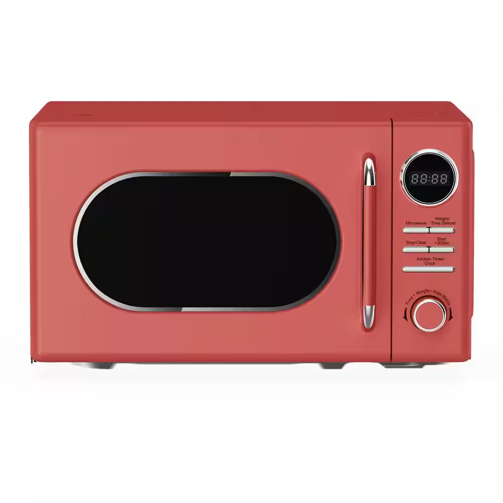 0.7 Cu. Ft. Retro Countertop Microwave in Red