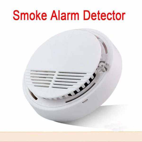 (4 Pack) Smoke Alarm Detector Home Fire Safety Sensor Alert Battery Included