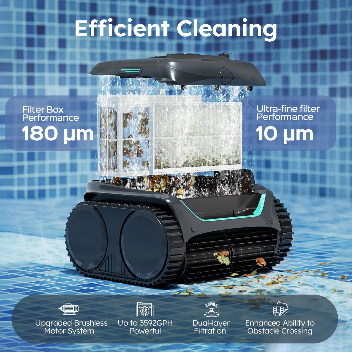 (2026 Upgrade) WYBOT C2 Cordless Robotic Pool Cleaner