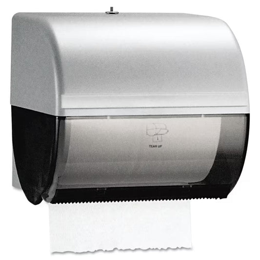 10-1/2 In. X 10 In. X 10 In. In-Sight Omni Roll Towel Dispenser in Smoke/Gray