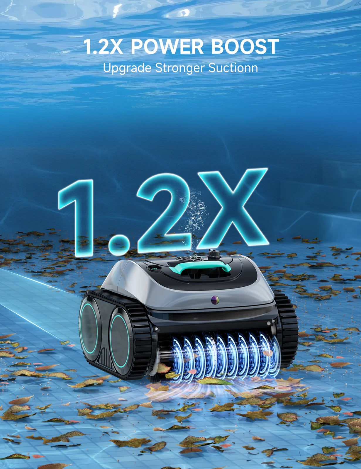 (2026 Upgrade) WYBOT C1 Pool Vacuum for Inground Pools, 4-in-1 Cordless Robotic Pool Cleaner - Green with Black