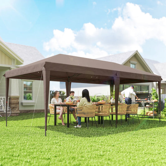 10’ x 20’ Pop Up Canopy Tent with 4 Sidewalls, Instant Gazebo with Carry Bag