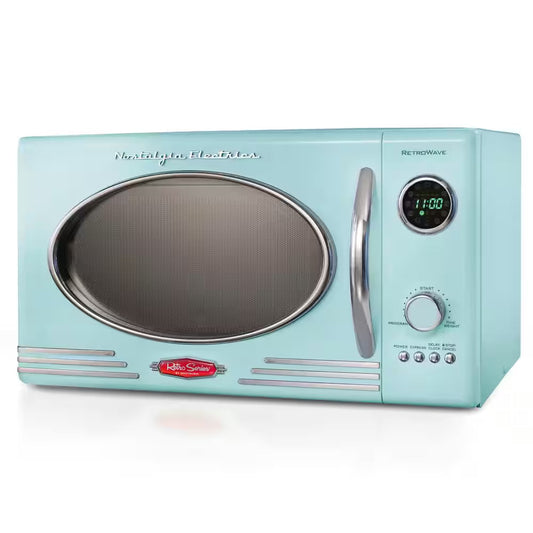 0.9 Cu. Ft. Countertop Microwave Oven in Aqua