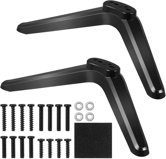 100Pcs Universal TV Legs Universal for 32-55 Inch Tvs, Plastic Tabletop TV Holder Stand with Screws, Black