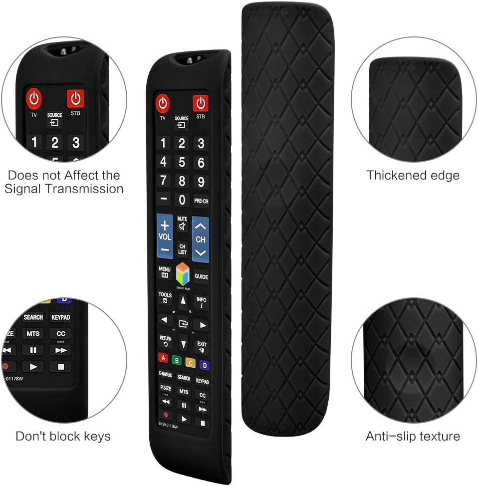 1 Pack Silicone Protective Cover for Samsung Tv Remote Cover BN59 - 01178W AA59