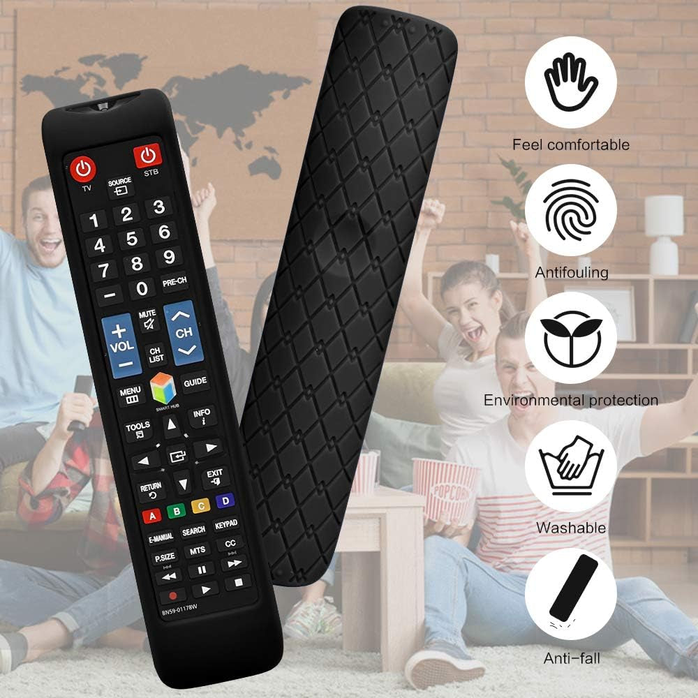 1 Pack Silicone Protective Cover for Samsung Tv Remote Cover BN59 - 01178W AA59