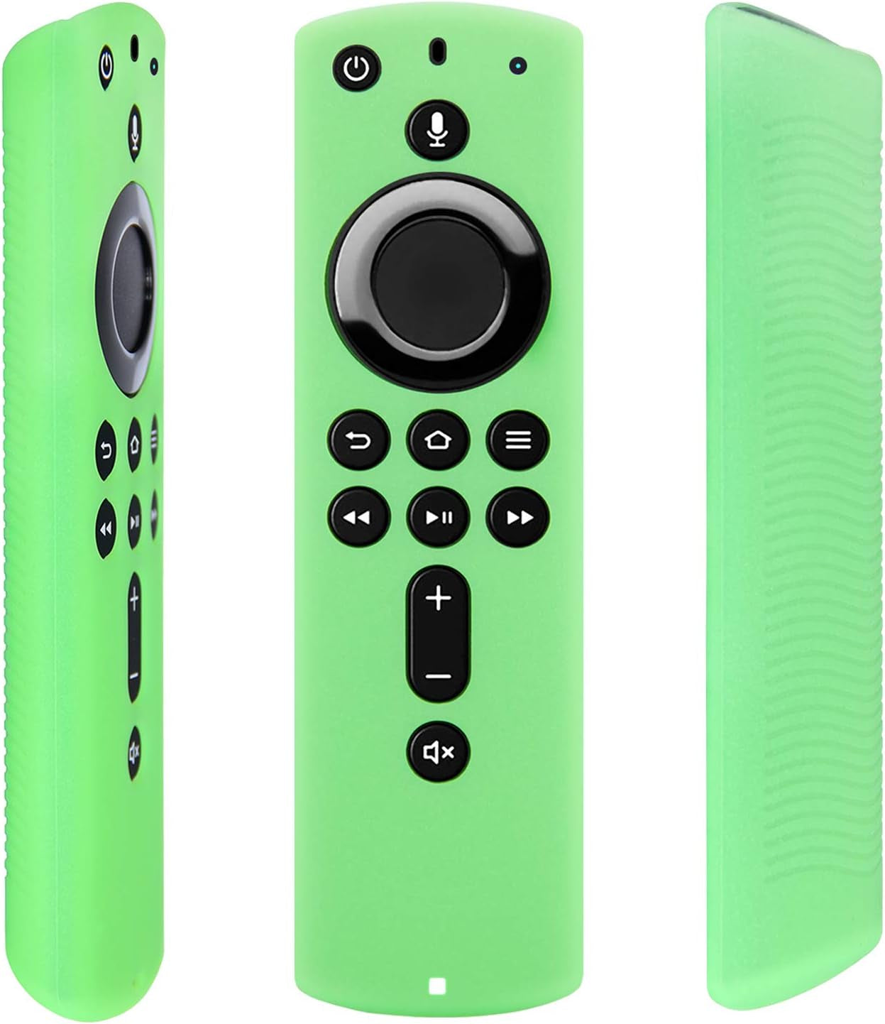 [2 Pack] Semi-Transparent Remote Case for Fire TV Stick 4K / Fire TV Cube/Fire TV (3Rd Gen) Compatible with All-New 2Nd Gen Alexa Voice Remote Control (Translucent Blue Green)