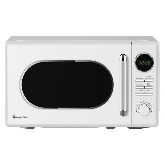 0.7 Cu. Ft. Retro Countertop Microwave in White