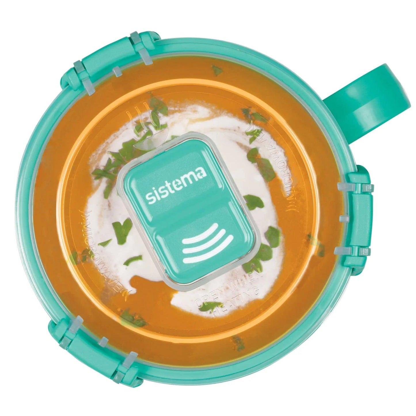 (6 Pack)  Microwave Medium Soup Mug | Microwave Food Container | 656Ml. | Bpa-Free | Minty Teal [21107-8T]