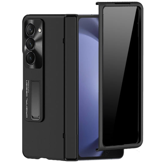 YQODSZ for Samsung Galaxy Z Fold 5 5g Case with Privacy Screen Protector Z Fold 5 Anti-Spy Phone Case with Hinge Protection All-Inclusive Kickstand Protective Case Cover for Z Fold 5 Black