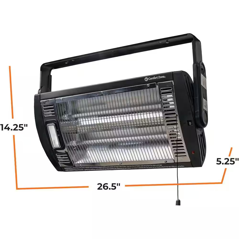 1,500-Watt Electric Infrared Ceiling Mount Quartz Portable Heater