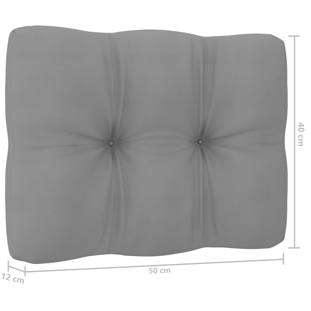 10 Piece Patio Lounge Set with Cushions Solid Pinewood