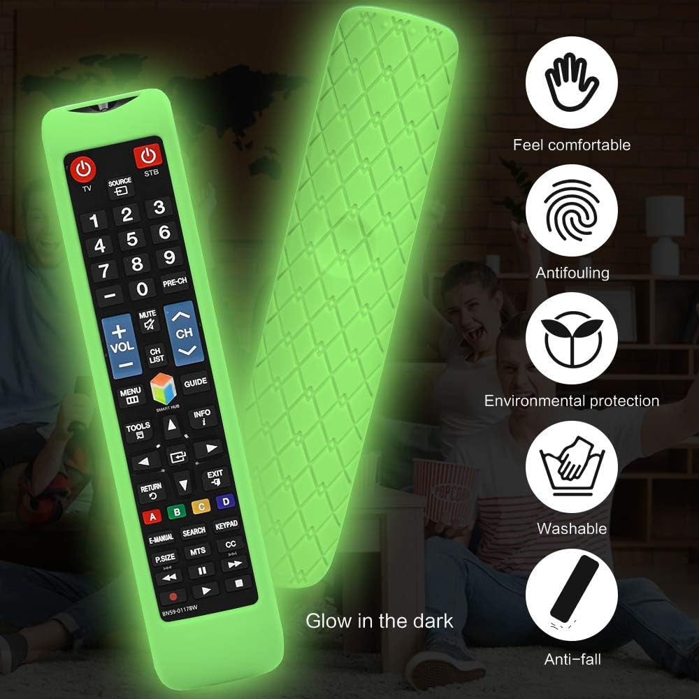 1 Pack Silicone Protective Cover for Samsung Tv Remote Cover BN59 - 01178W AA59