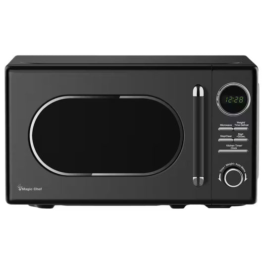 0.7 Cu. Ft. Retro Countertop Microwave in Black