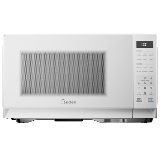1.1 Cu. Ft. Countertop Microwave Oven, 1000W, Small Microwave for Apartment, Dorm, Kitchen, White