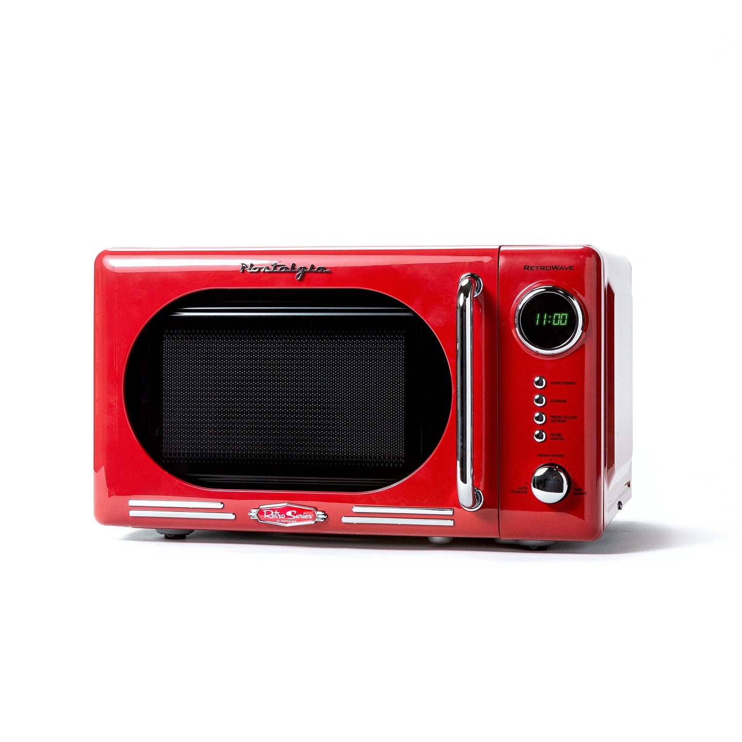 0.7 Cu Ft Retro Microwave Oven, 700W Countertop Microwave Oven with Digital