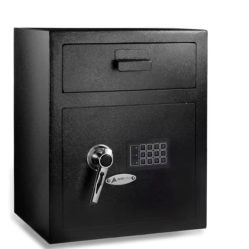 1.1 Cu. Ft. Steel Digital Depository Safe with Digital Keypad, Black