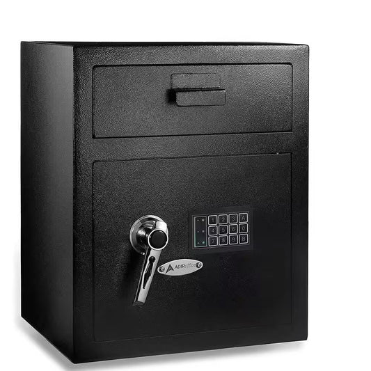 1.1 Cu. Ft. Steel Digital Depository Safe with Digital Keypad, Black
