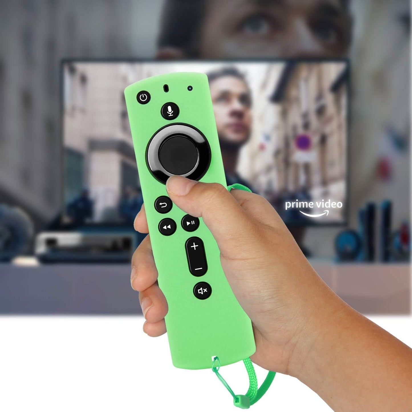 [2 Pack] Semi-Transparent Remote Case for Fire TV Stick 4K / Fire TV Cube/Fire TV (3Rd Gen) Compatible with All-New 2Nd Gen Alexa Voice Remote Control (Translucent Blue Green)