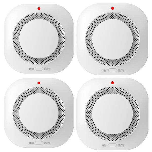 (4 Pack)Smoke Alarm Fire Protection Home Security System Smoke Alarm (Logistics