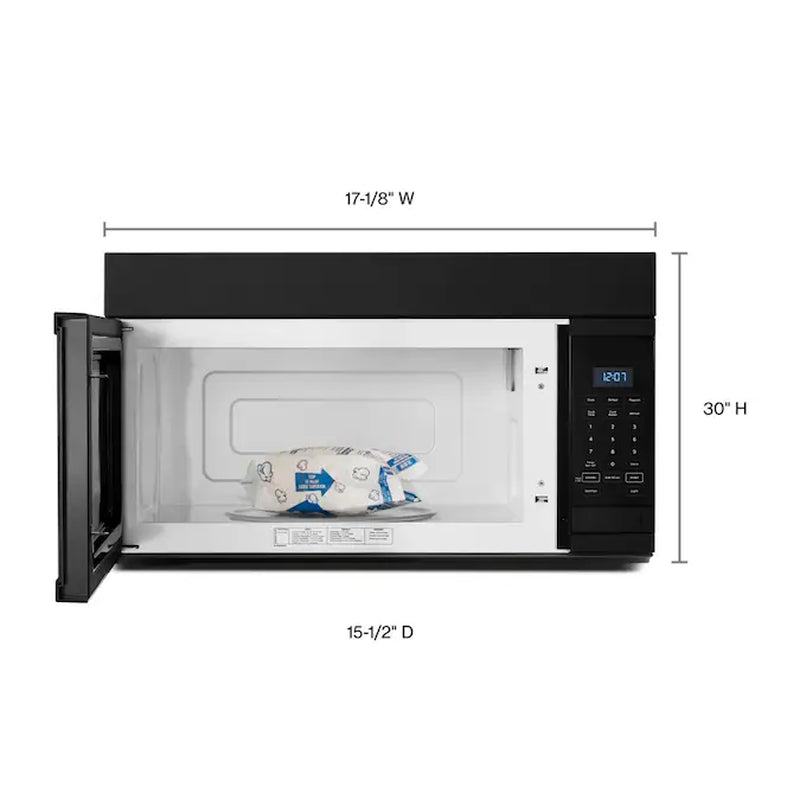 1.7 - Cu Ft Over - The - Range Microwave ( Black )