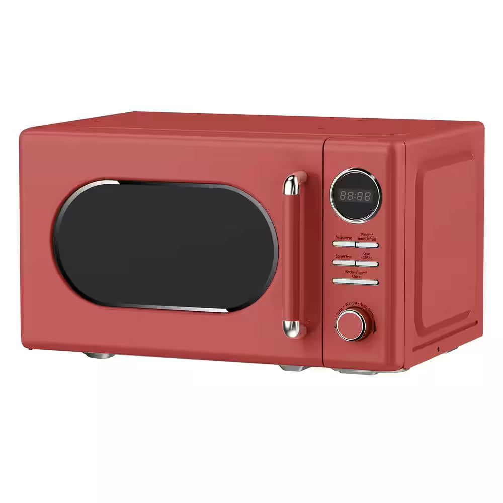 0.7 Cu. Ft. Retro Countertop Microwave in Red