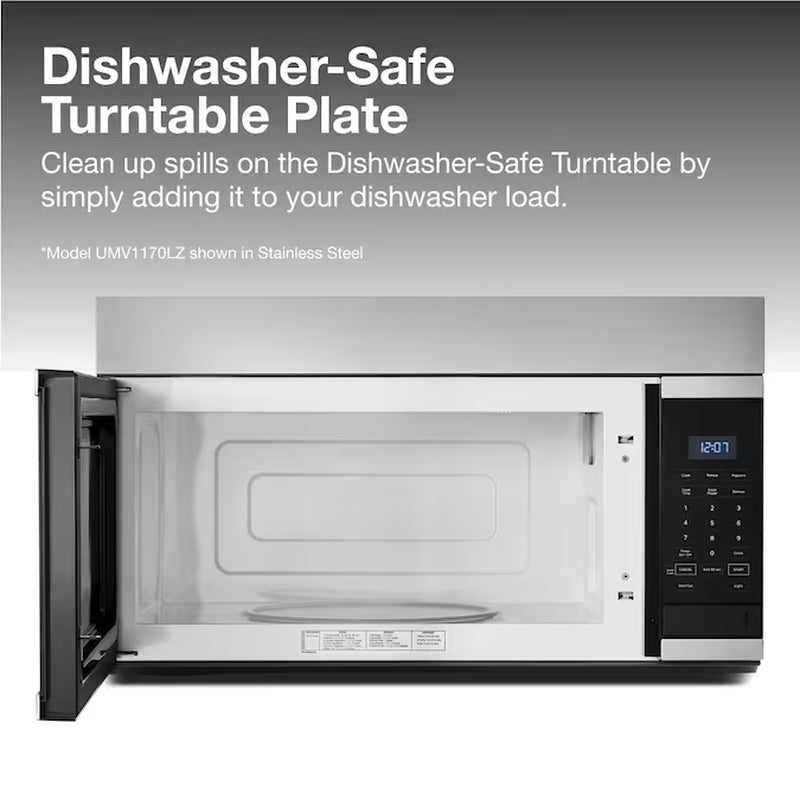 1.7 - Cu Ft Over - The - Range Microwave ( Black )