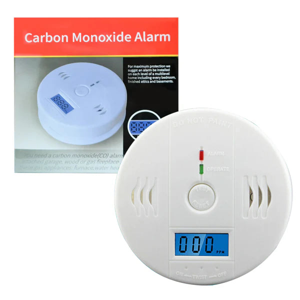 (4 Pack)LCD Display CO Carbon Monoxide Gas Detector Device Home Safety Alarm