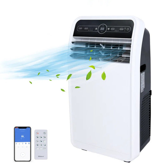 10,000 Btu(Ashrae) Portable Air Conditioner with Remote and Wifi