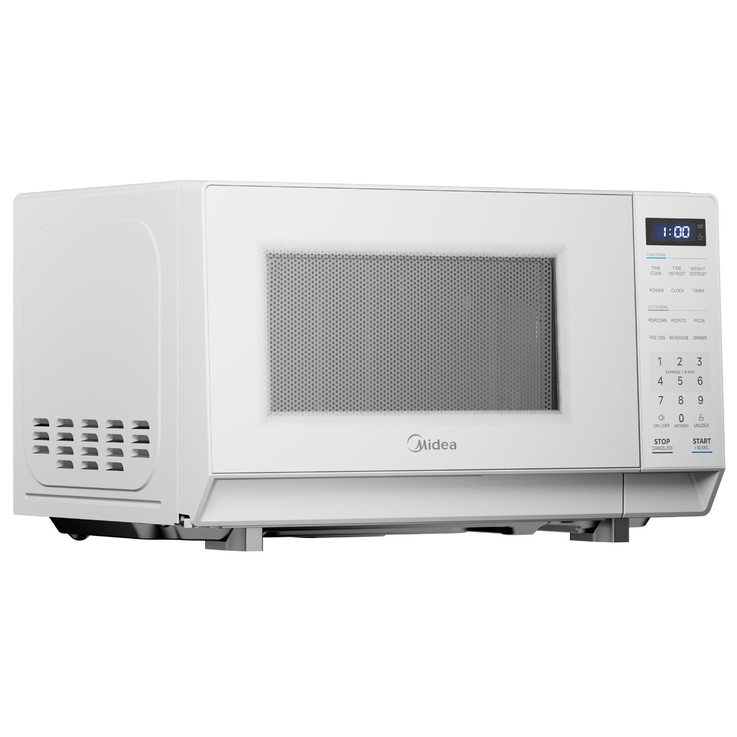 1.1 Cu. Ft. Countertop Microwave Oven, 1000W, Small Microwave for Apartment, Dorm, Kitchen, White