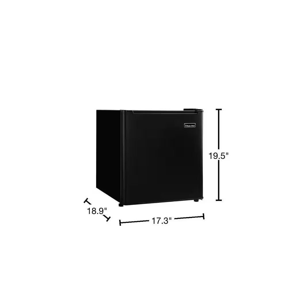 1.7 Cu. Ft. Mini Fridge in Black