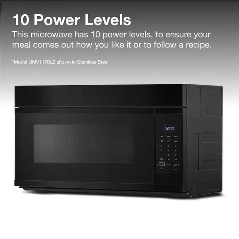 1.7 - Cu Ft Over - The - Range Microwave ( Black )